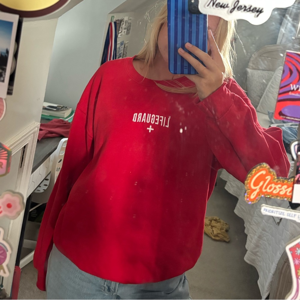 Red Lifeguard Sweatshirt
